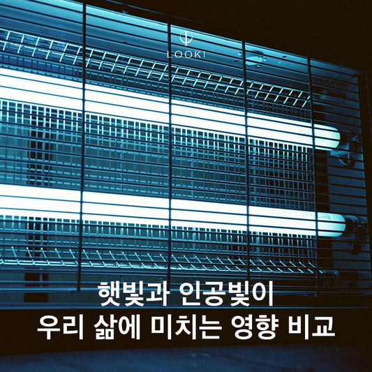 햇빛과 인공 빛의 차이